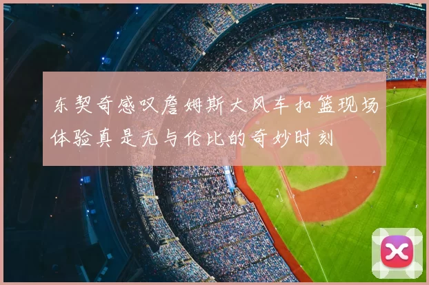 东契奇感叹詹姆斯大风车扣篮现场体验真是无与伦比的奇妙时刻