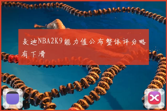麦迪NBA2K9能力值公布整体评分略有下滑